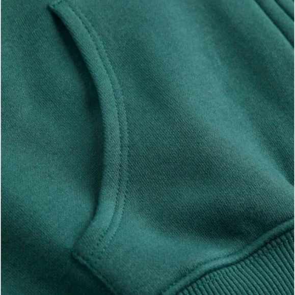 sold 🆕️ NWT H&M Hooded Crop Sweatshirt Jacket in 'Green' - Picture 6 of 8
